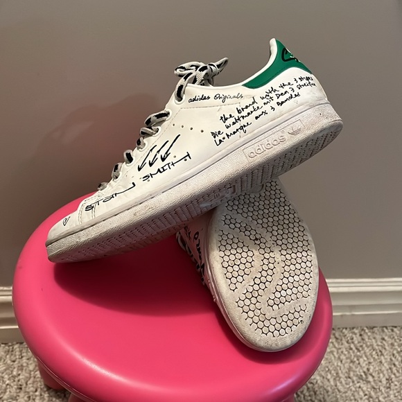 adidas Stan Smith Sharpie Pack Graffiti White size us 6.5 - Picture 4 of 5